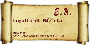 Engelhardt Márta névjegykártya