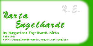 marta engelhardt business card